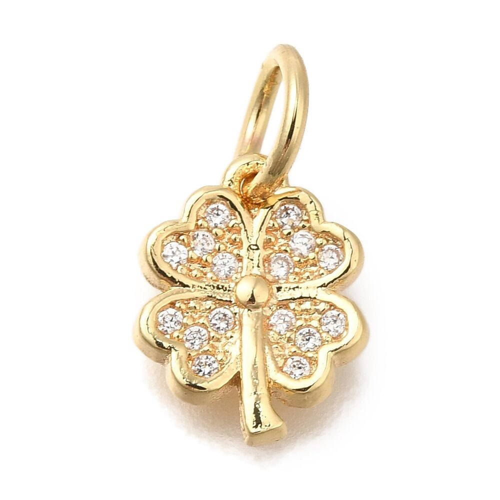 4153 10pcs Football Shape Brass Charms Sport Theme Enamel Charms 18K Gold